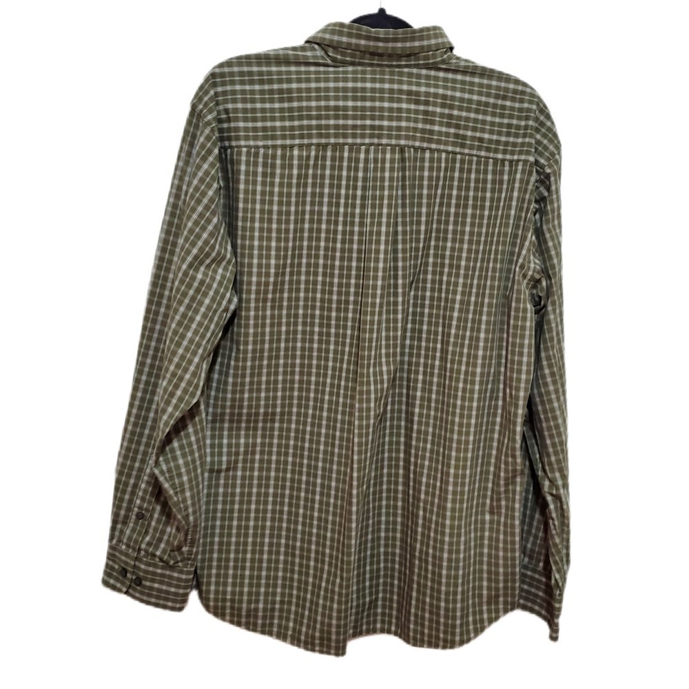 Dockers Green Black Checkered Print Button Down Shirt Men's Size‎ XL 17-17 1/2" - Picture 2 of 7